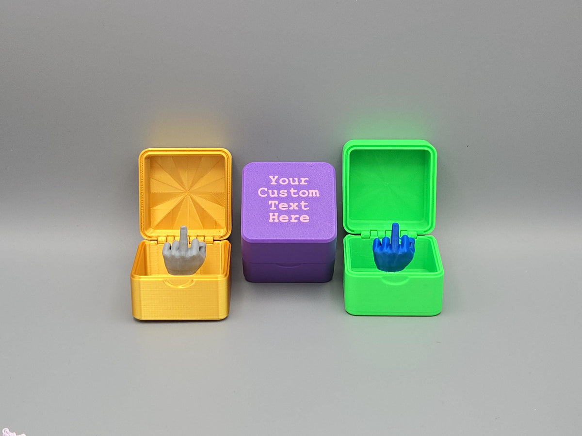 Personalized Middle Finger Prank Box – Funny Gag Gift