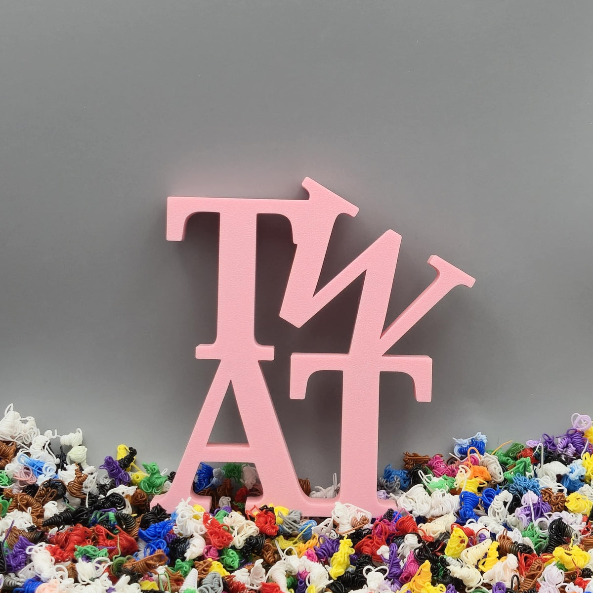 Custom Stacked 4-Letter Word Sign – Funny 3D Printed Decor