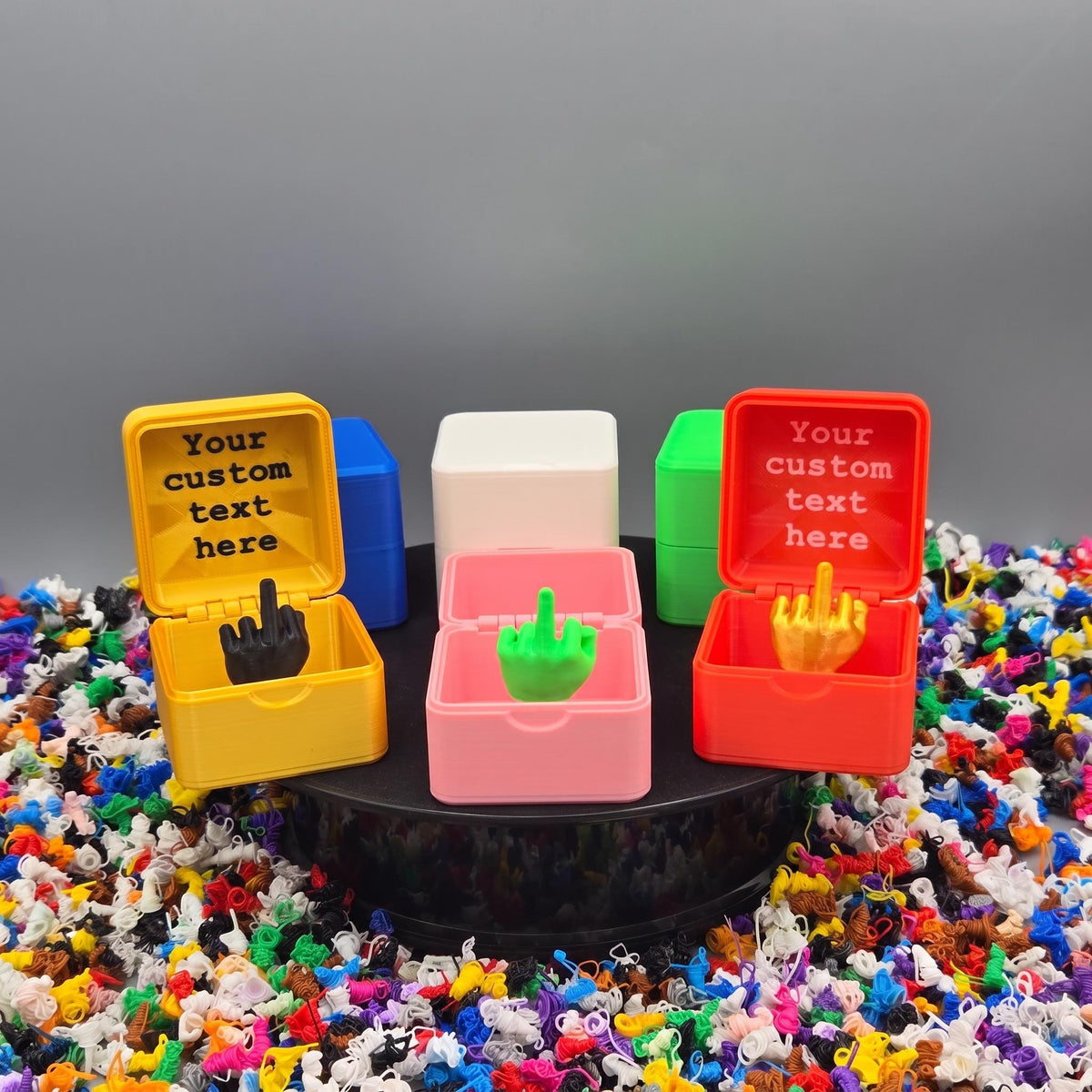 Personalized Middle Finger Prank Box – Inside Lid Message