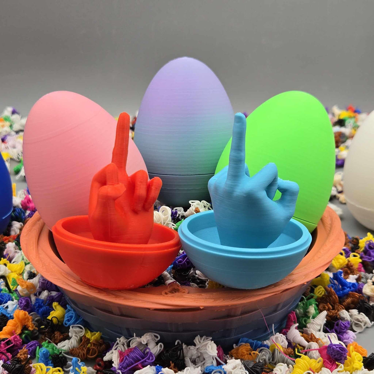 Middle Finger Easter Egg Prank – Funny 3D Printed Gag Gift