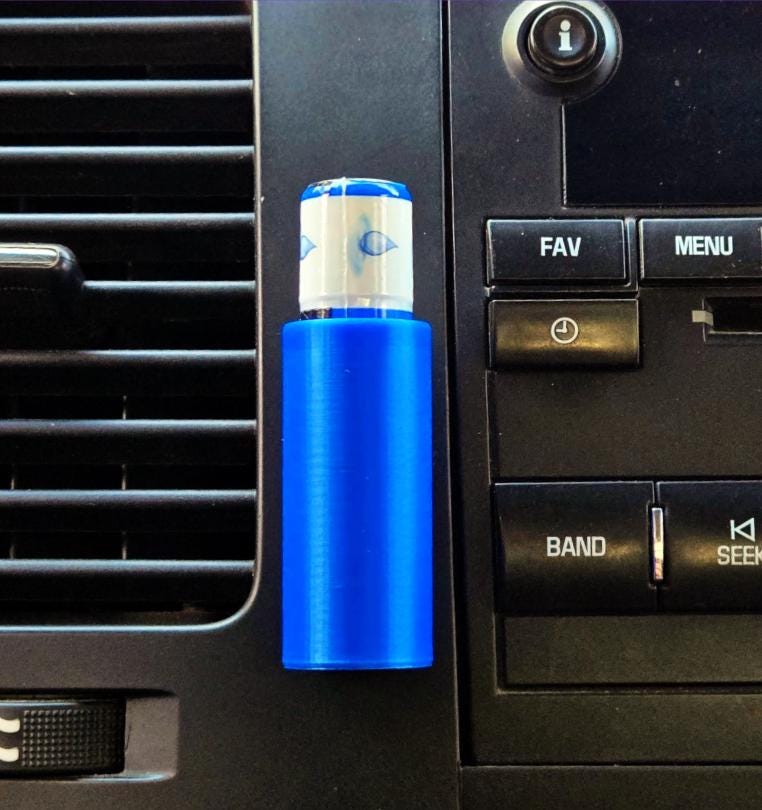 Stick-On Lip Balm Holder | Car Console & Desk Organizer