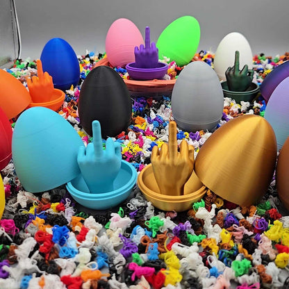 Middle Finger Easter Egg Prank – Funny 3D Printed Gag Gift