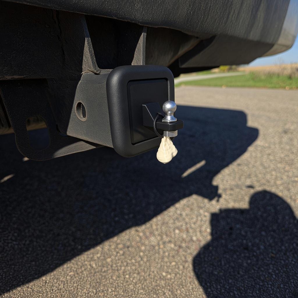 Truck Nuts Hitch Insert – Mini Trailer Hitch Gag Gift