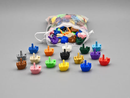 Mini Middle Finger Figurines – Funny Gag Gift (10–100 Pack)