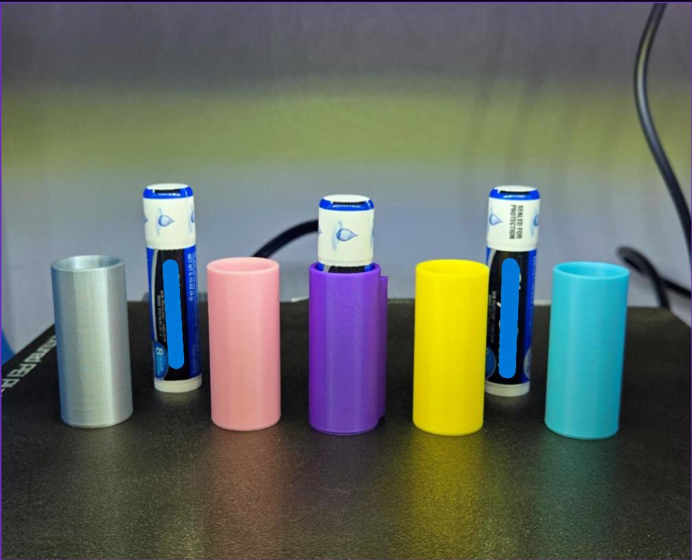 Stick-On Lip Balm Holder | Car Console & Desk Organizer