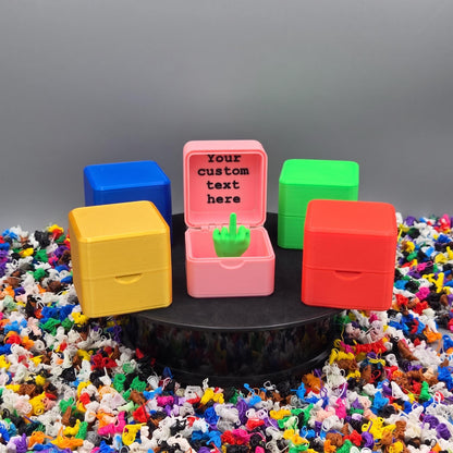 Personalized Middle Finger Prank Box – Inside Lid Message