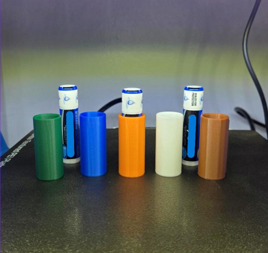 Stick-On Lip Balm Holder | Car Console & Desk Organizer