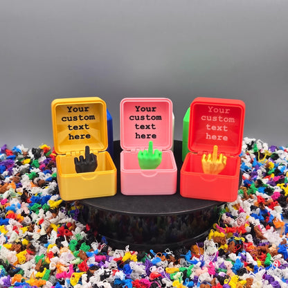 Personalized Middle Finger Prank Box – Inside Lid Message