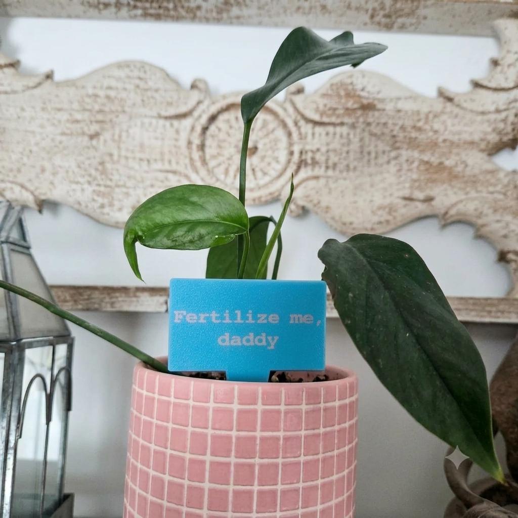 Sarcastic Plant Stakes Set of 10 – Funny 3D Printed Plant Markers