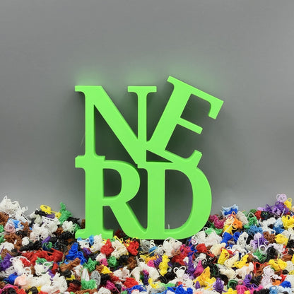 Custom Stacked 4-Letter Word Sign – Funny 3D Printed Decor