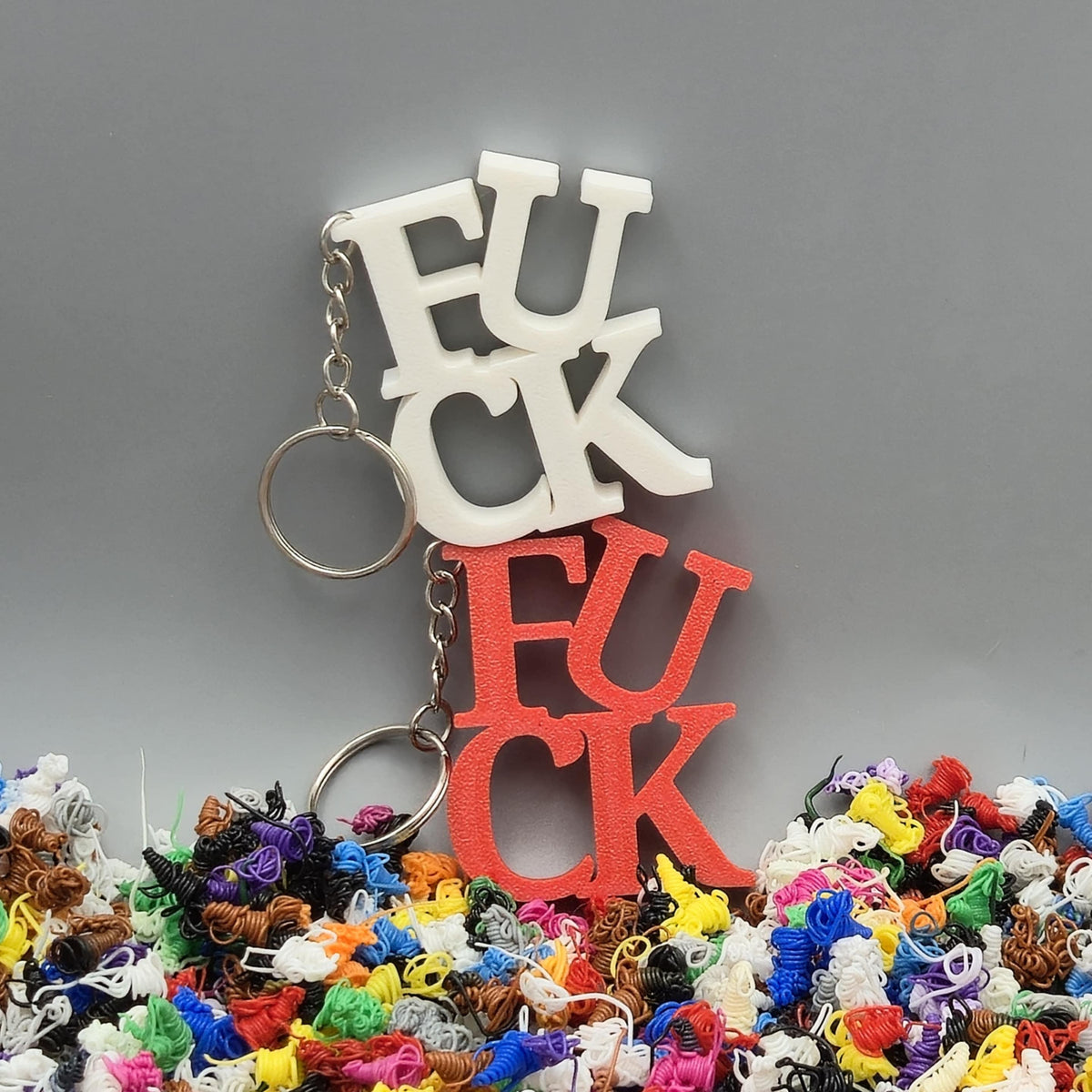 Custom Stacked 4-Letter Word Sign – Funny 3D Printed Decor