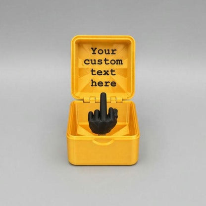 Personalized Middle Finger Prank Box – Inside Lid Message